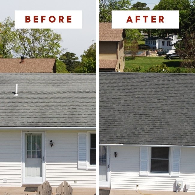 roof rejuvenation before and after