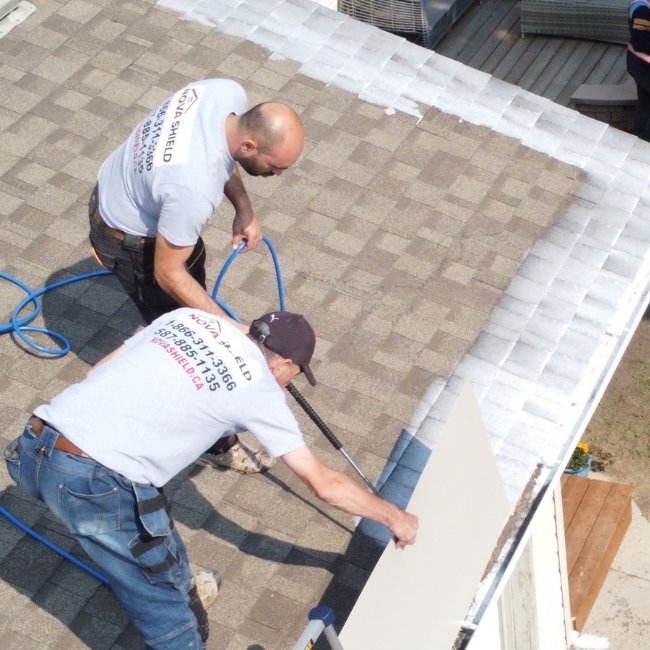 roofing project by Nova Shield calgary roof rejuvenation